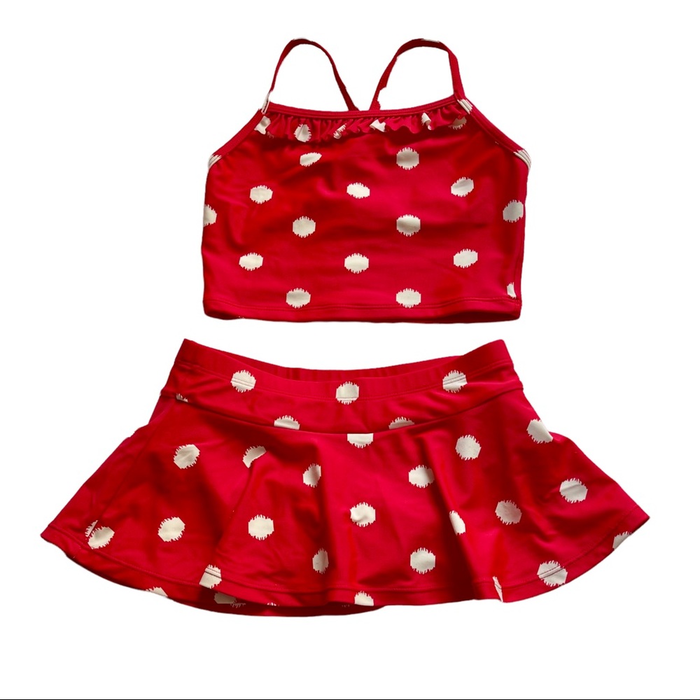 Hanna Andersson Girls 2 Piece Swimsuit Sz 6